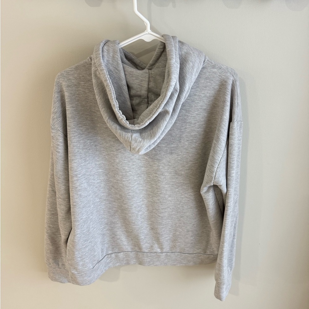 Quince SuperSoft Fleece Pullover Sweatshirt - Heather Grey - Size Medium - Picture 10 of 13